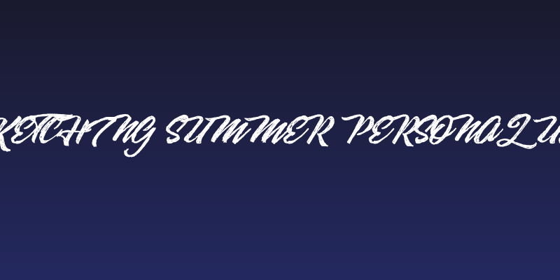 Sketching Summer Personal Use Social Header