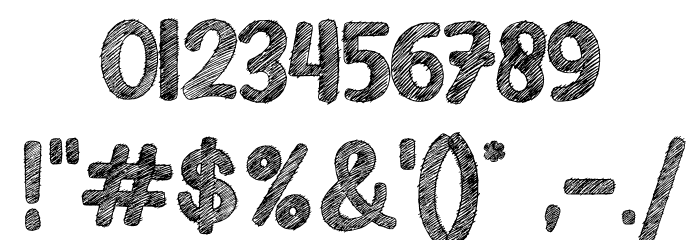Sketching Universe Font OTHER CHARS