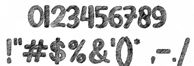 Sketching Universe Font OTHER CHARS