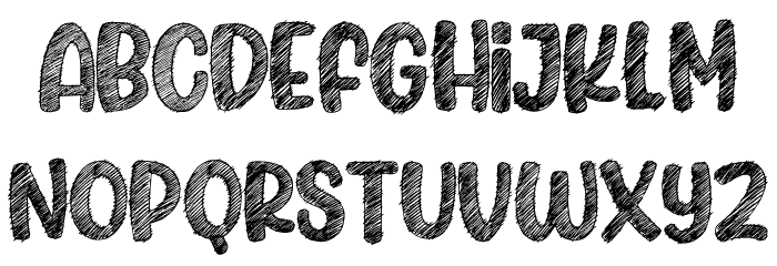 Sketching Universe Font LOWERCASE
