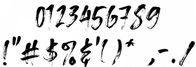 Sketching Font OTHER CHARS