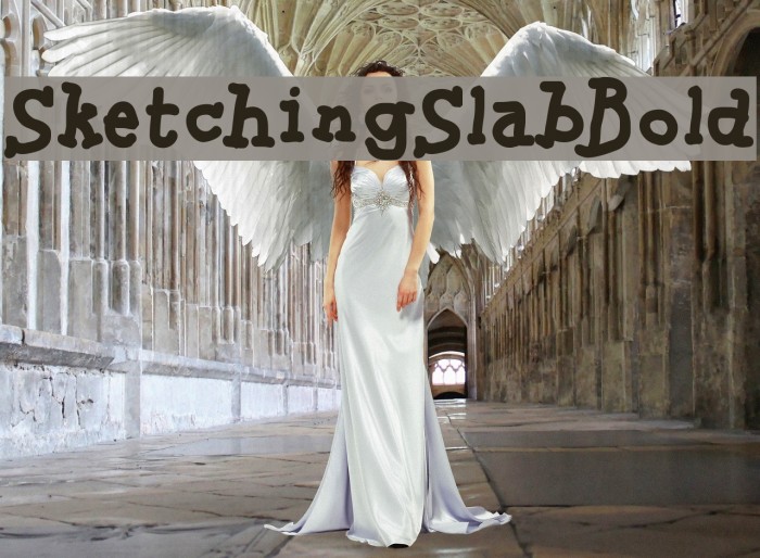 SketchingSlabBold Font examples