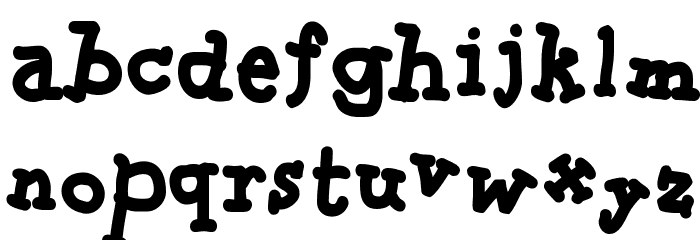SketchingSlabBold Font LOWERCASE