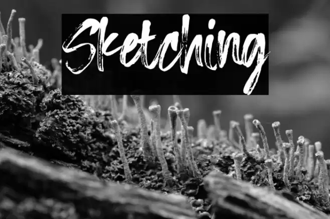 Sketching Font examples