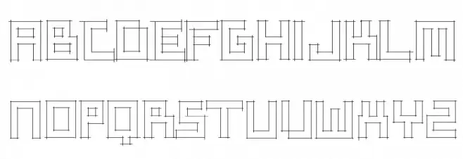 SketchiquaA フォント 大文字
