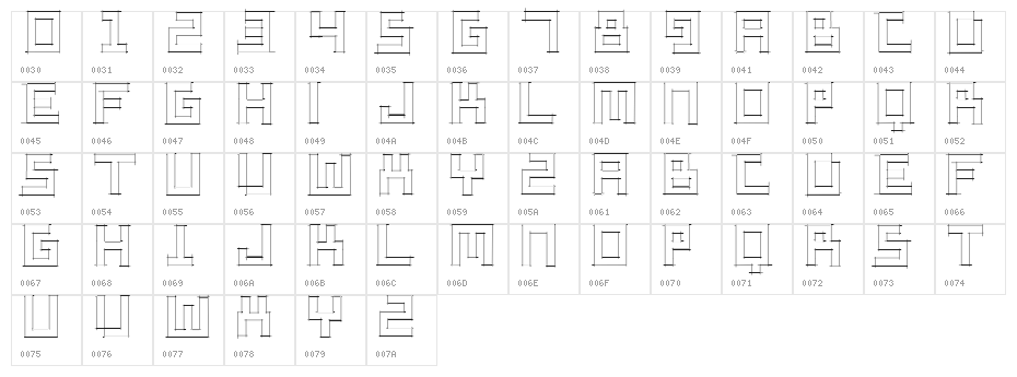 SketchiquaA Character Map