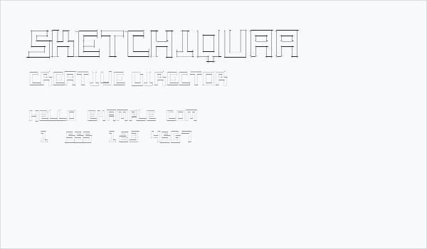 SketchiquaA Business Card