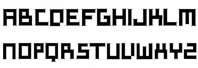 SketchiquaB フォント 大文字