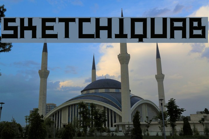 SketchiquaB Font examples