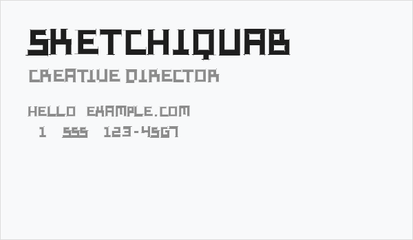 SketchiquaB Business Card