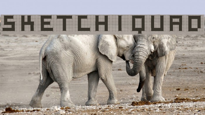 SketchiquaD Font examples