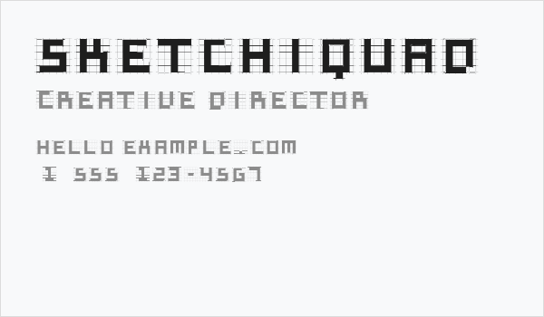 SketchiquaD Business Card