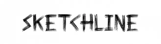 Sketchline  les polices de caractères gratuit tlcharger