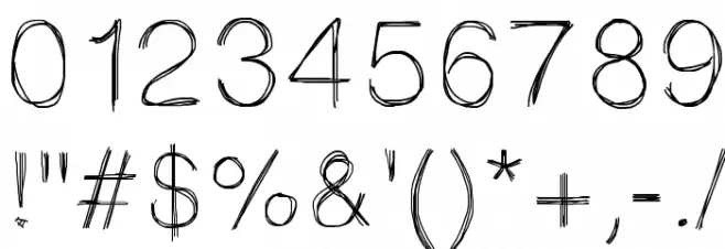 Sketchtica Font OTHER CHARS