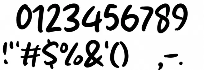 Sketchy Brush Polices AUTRES CHARS