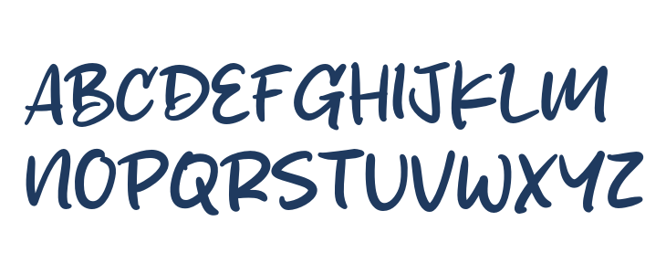 Sketchy Brush Uppercase