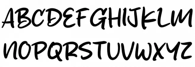 Sketchy Brush Polices MAJUSCULES