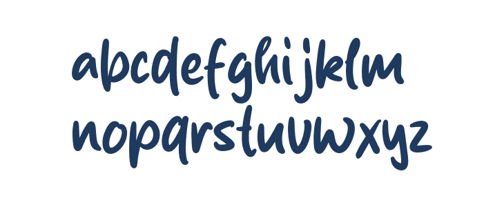 Sketchy Brush Lowercase