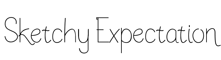 Sketchy Expectation  免费字体下载