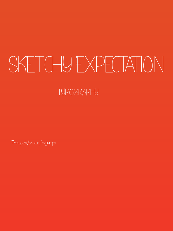 Sketchy Expectation Poster