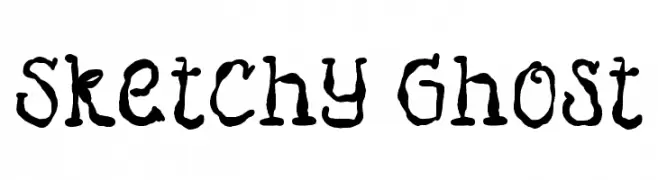 Sketchy Ghost  font caratteri gratis