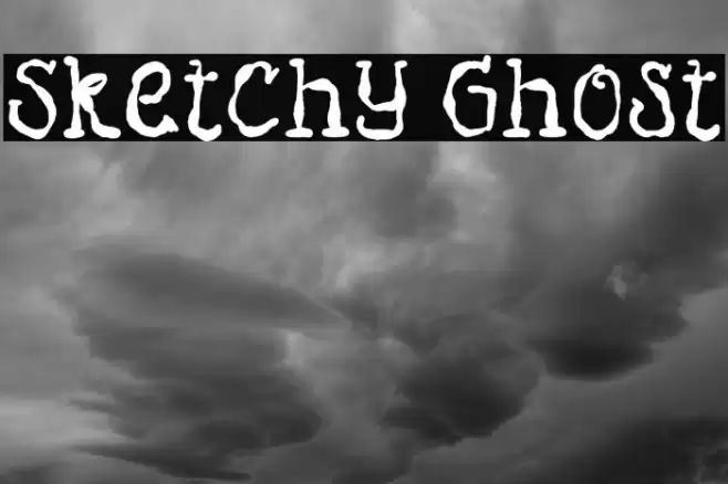 Sketchy Ghost خط examples