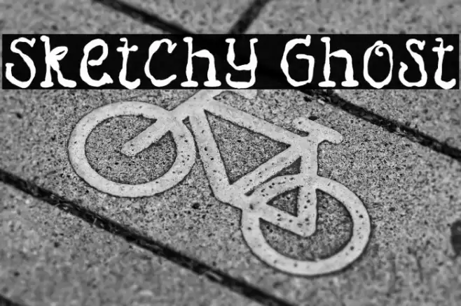 Sketchy Ghost خط examples