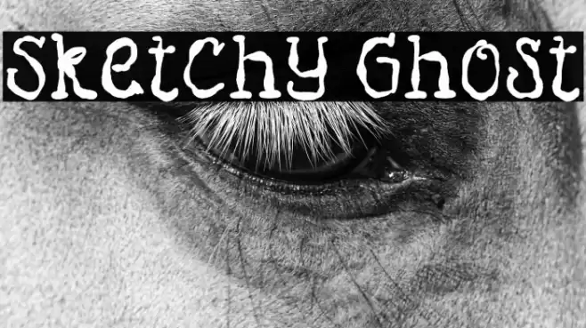 Sketchy Ghost خط examples