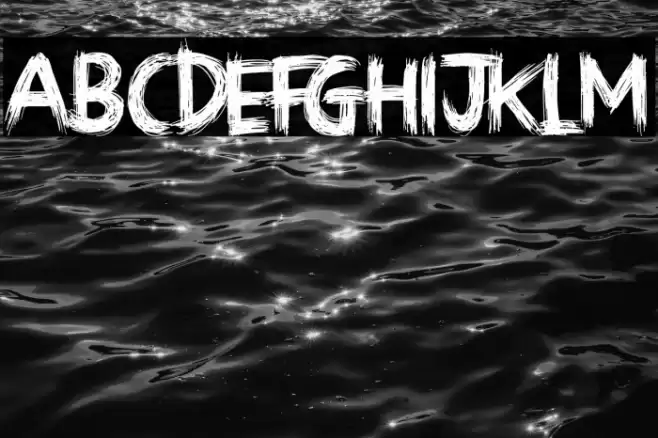 Sketchy Night Font examples