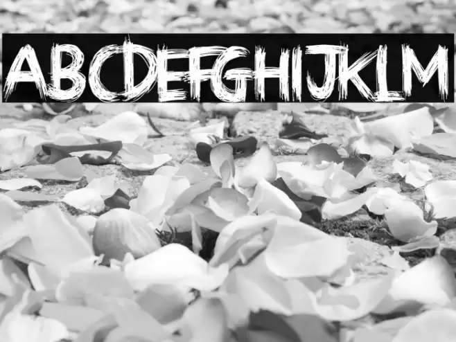 Sketchy Night Font examples