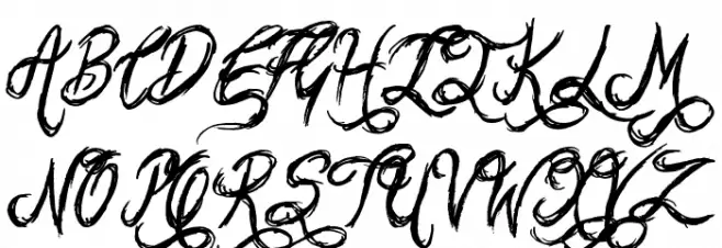 Sketchy Script Fuentes MAYÚSCULAS