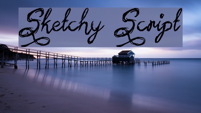 Sketchy Script Font examples