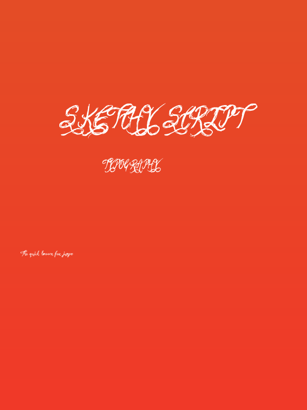 Sketchy Script Poster