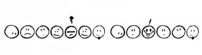 Sketchy Smiley  Frei Schriftart Herunterladen