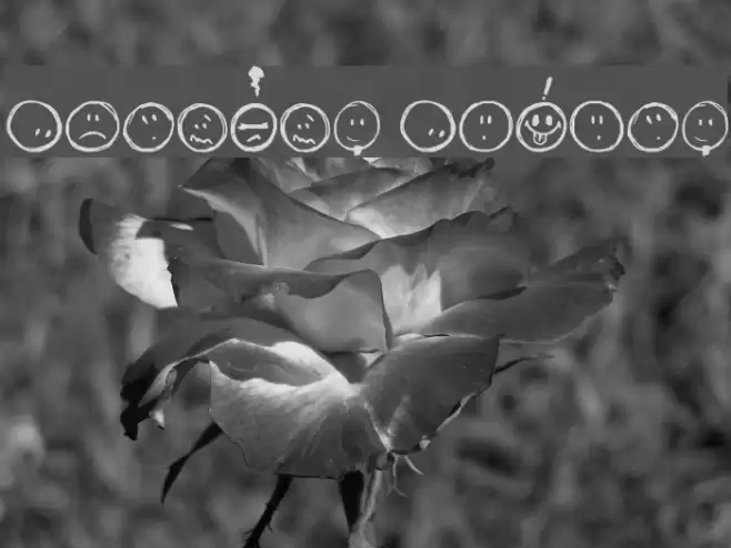 Sketchy Smiley Font examples