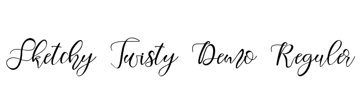 Sketchy Twisty Demo Reguler  フリーフォントのダウンロード