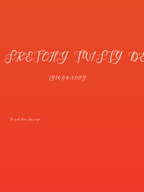 Sketchy Twisty Demo Reguler Poster