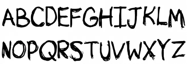 Sketchy 字体 大写
