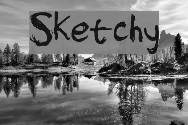Sketchy Font examples
