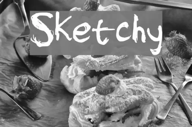Sketchy Font examples