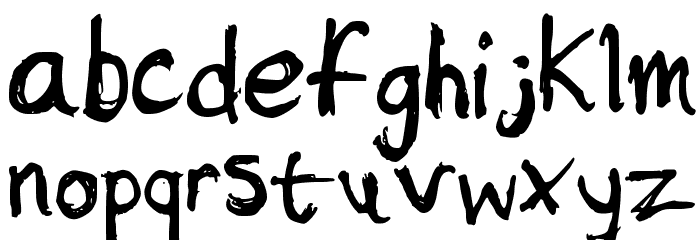 Sketchy Font LOWERCASE