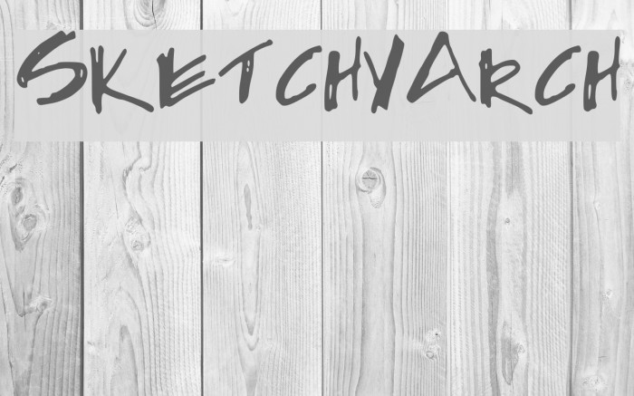 SketchyArch Font examples