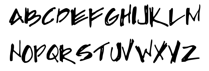 SketchyArch Font LOWERCASE