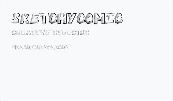 SketchyComic Business Card