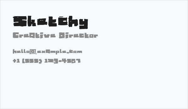 Sketchy Business Card