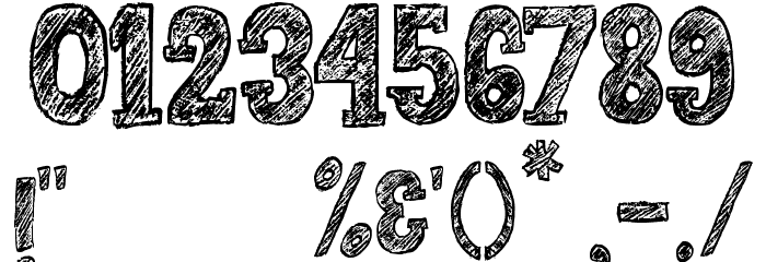 Sketchzone Font OTHER CHARS