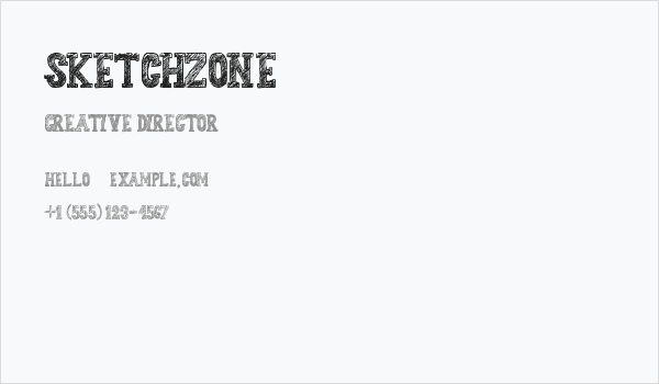 Sketchzone Business Card