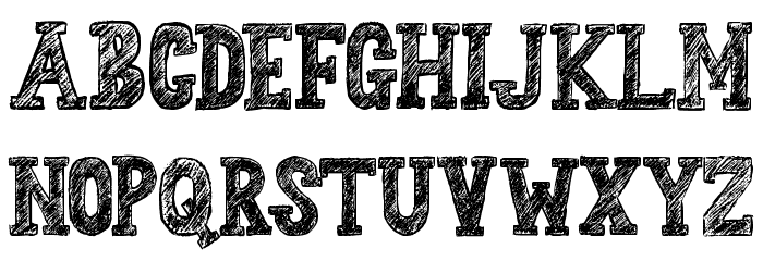 Sketchzone Font LOWERCASE