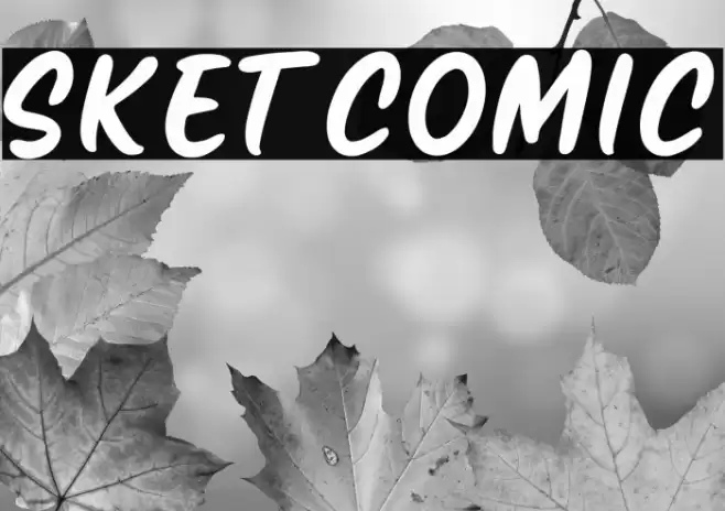 Sketcomic Font examples