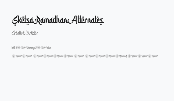 SketsaRamadhanAlternates Business Card